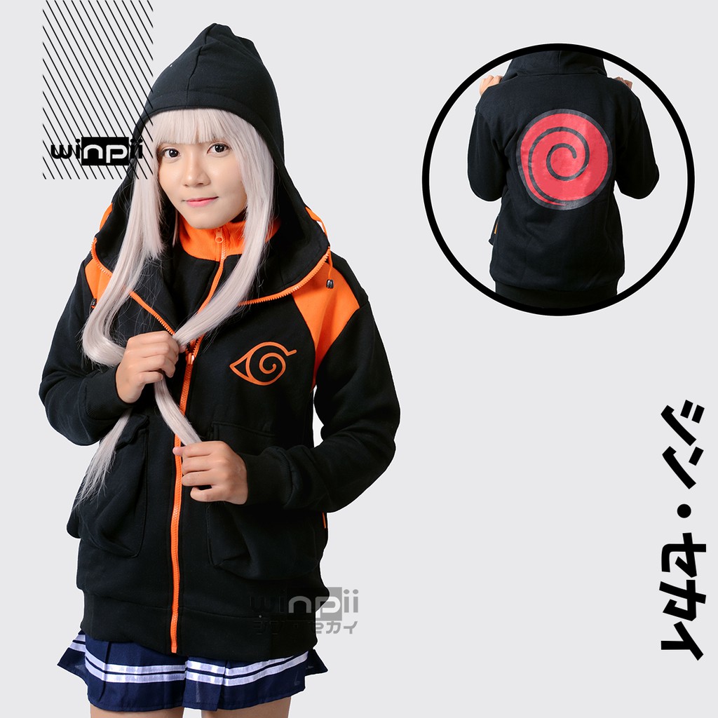 Naruto Uzumaki Double Zipper Jacket / Jaket Anime