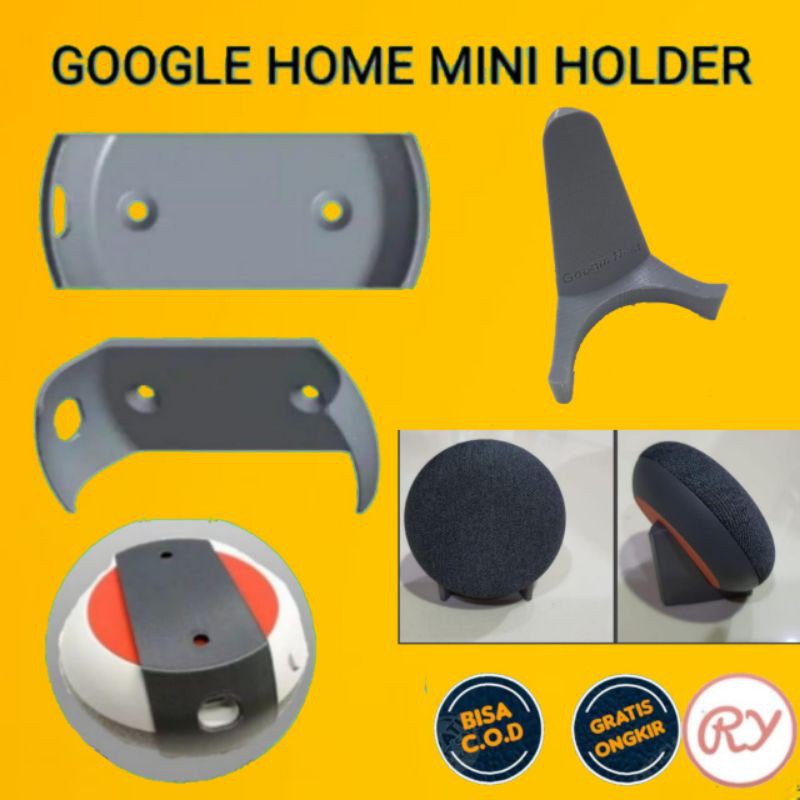 Google Home Mini 1 Assistant Outlet Wall Mount Holder Grip