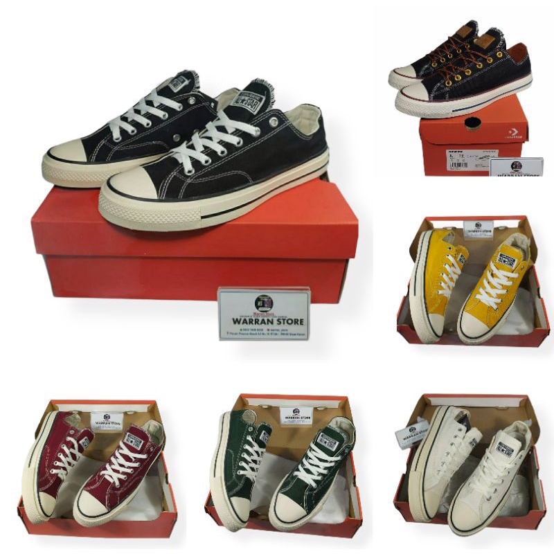 SEPATU CONVERSE 70S LOW BLACK EGRET BNIB/CONVERSE 70S LOW SUNFLOWER/CONVERSE 70S LOW HIJAU ARMY/CONV