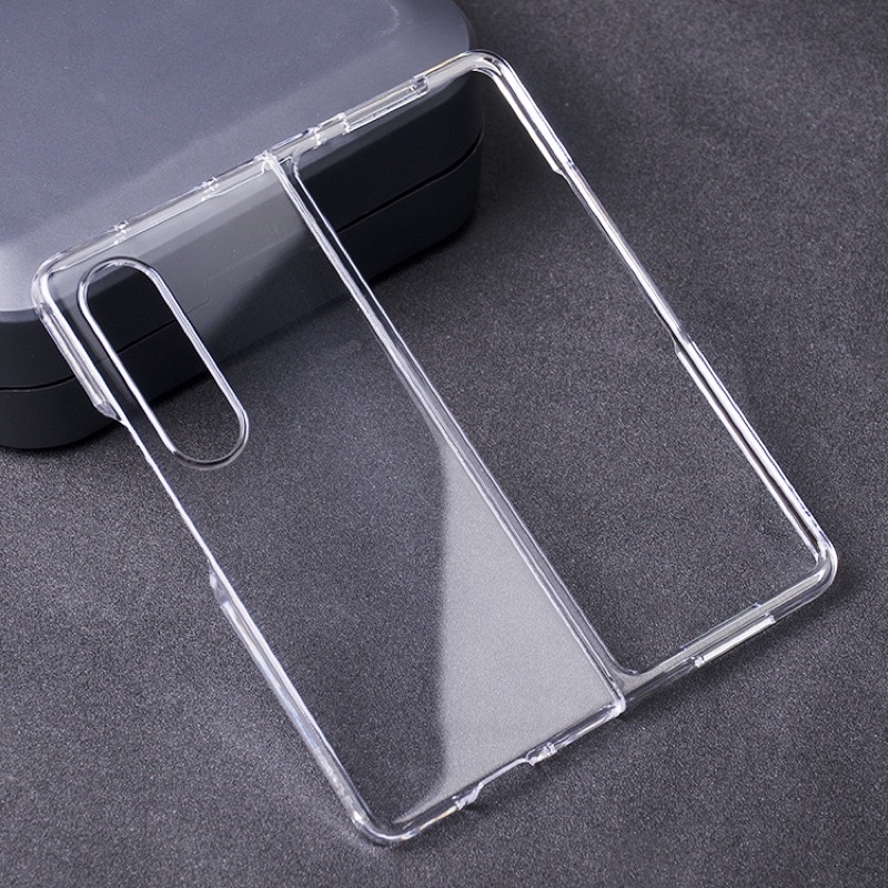 Casing Polos Samsung Z Fold 6 5 4 ZFlip5 ZFlip4 5G Z Fold 3 5G Z Flip 4 5G Z Flip 3 5G ZFold 5 ZFlip5 Flip5 Fold5 Fold6 Flip6 Z Flip 6 - Case Transparant Anti Crack Akrilik Fuze