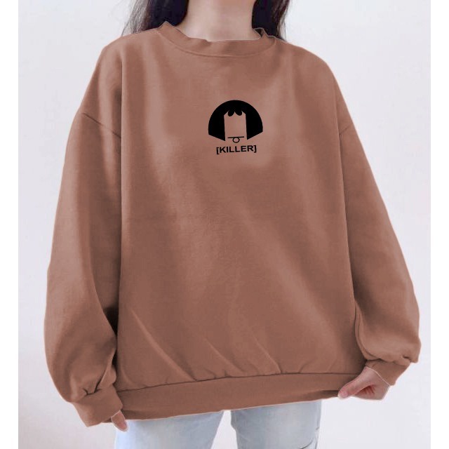 Switer anime Killer kekinian murah size l xl xxl sweater hoodie wanita killer baju Sweatshirt Hoodie