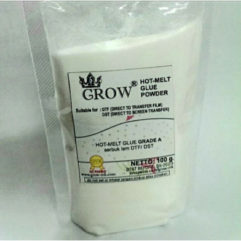 

Hot melt Glue DTF. Serbuk Lem DTF. Lem Sablon DTF. Serbuk sablon DTF