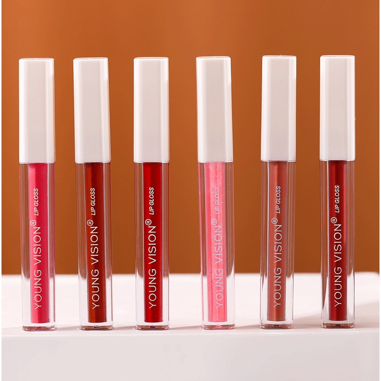 Allphv Lipgloss Lipstick Waterproof Long Lasting Soft Moisturising Dry Quickly  No Fade Tahan Lama Murah Kosmetik Bibir Lipstick