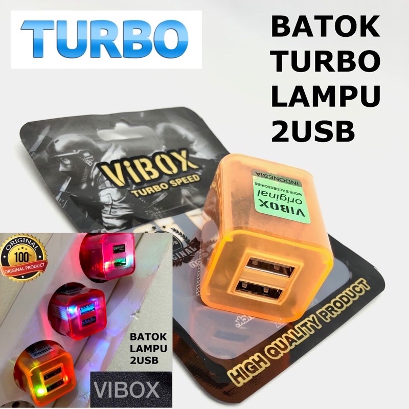 PROMO BATOK VIBOX LED 2 USB TURBO POWER