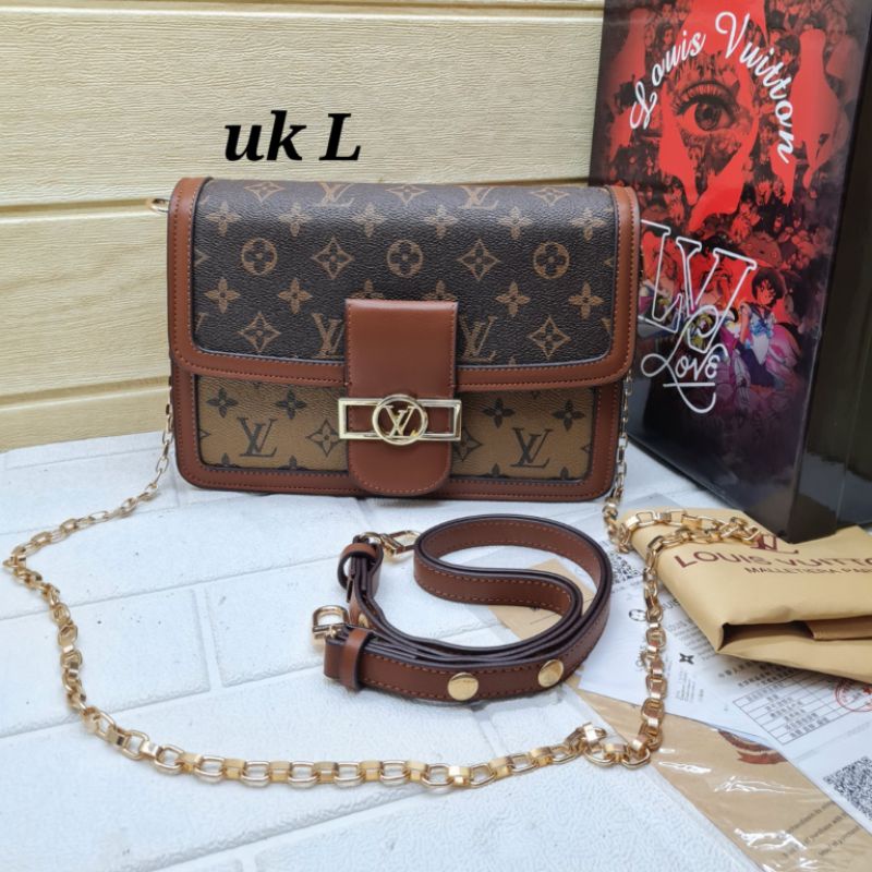 LV dauphine / tas brandad import lv / tas lv dauphine premium free box / tas selempang lv