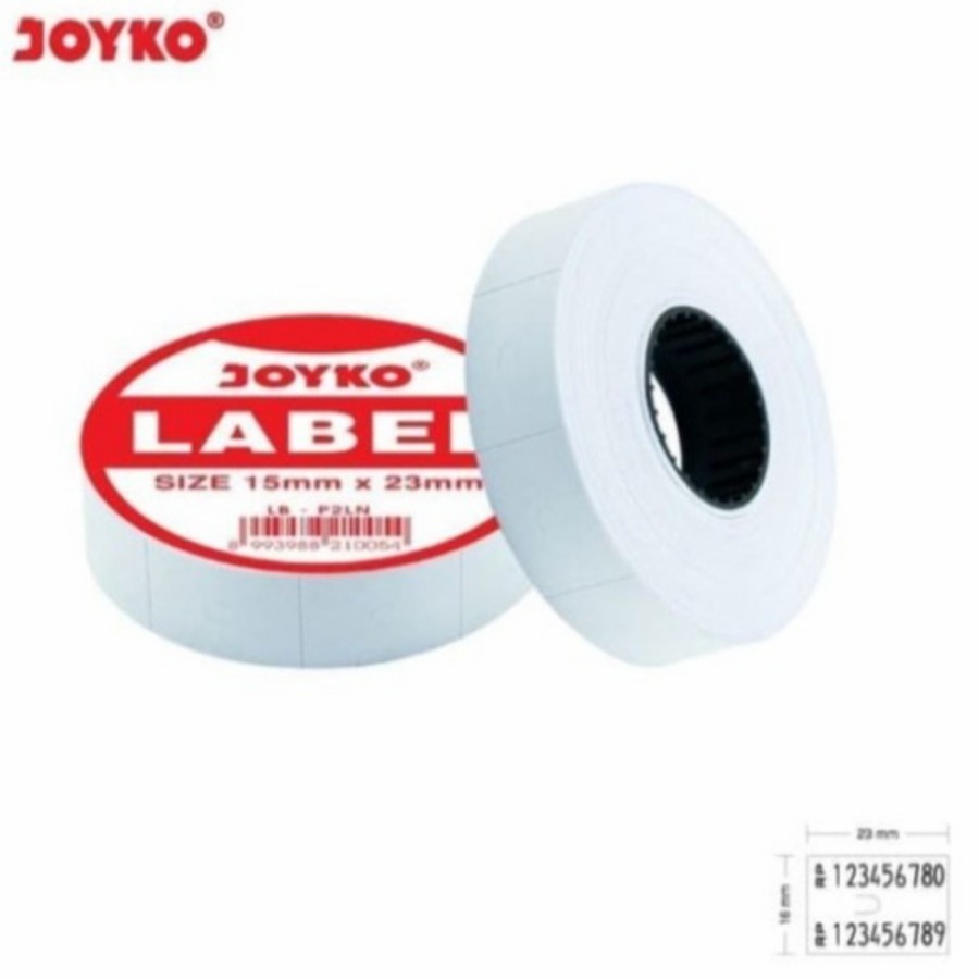 

LABEL HARGA / PRICE ROLL JOYKO 2 BARIS PUTIH LB P2LN