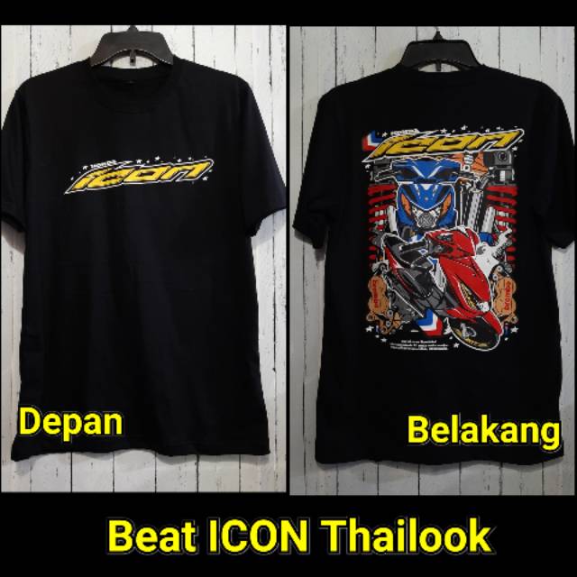 Kaos Honda Beat Honda icon beat karbu Sablon plastisol