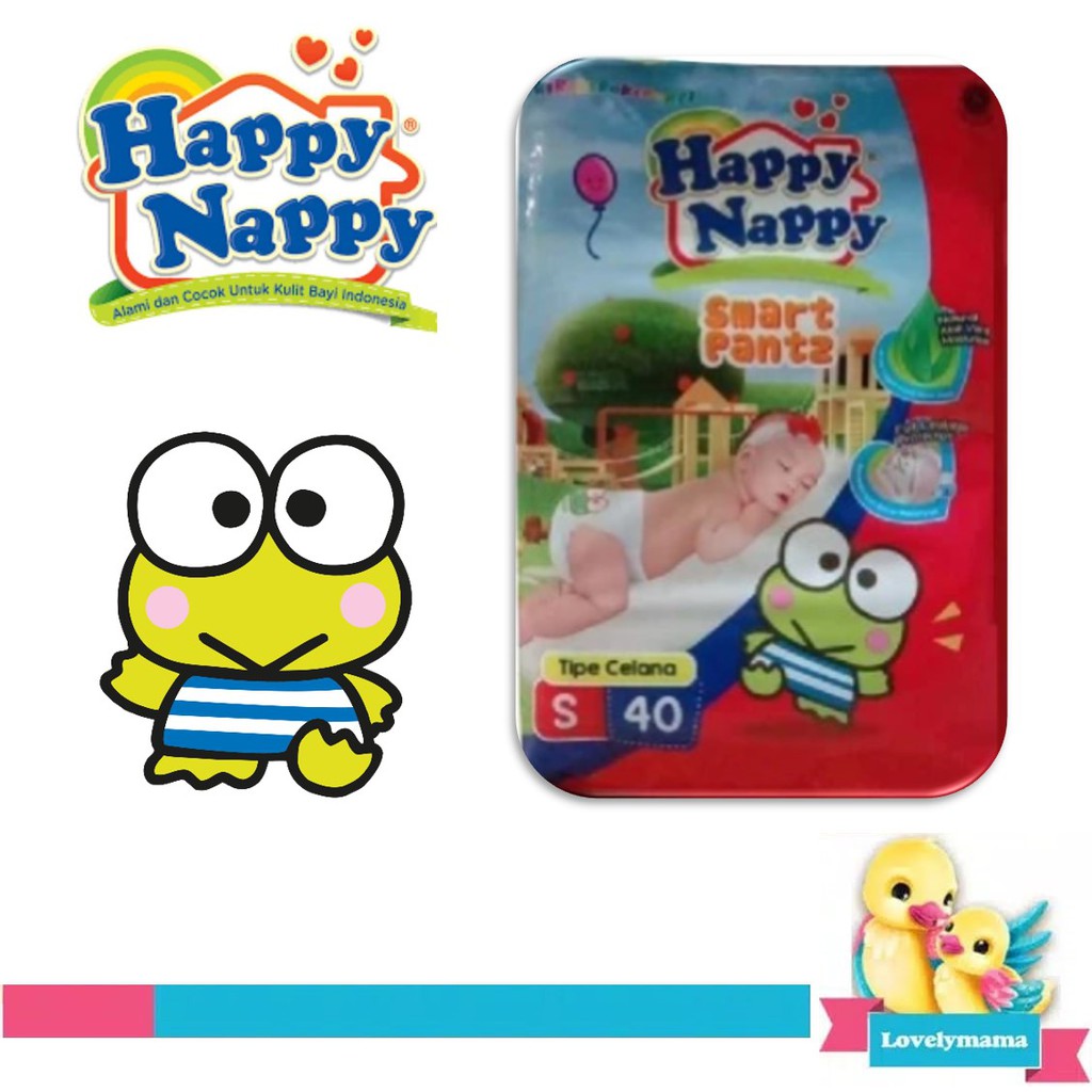 Happy Nappy S40 smart pantz pants celana diapers popok bayi S 40 popok sekali pakai baby pants lovelymama lovelymama411