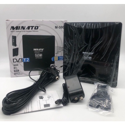 MINATO Antena 2 tv digital luar dalam indoor outdoor M-300