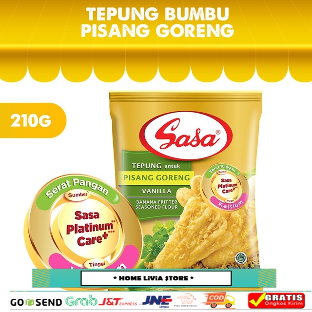 

Sasa Tepung Bumbu Pisang Goreng Vanilla 210 gr