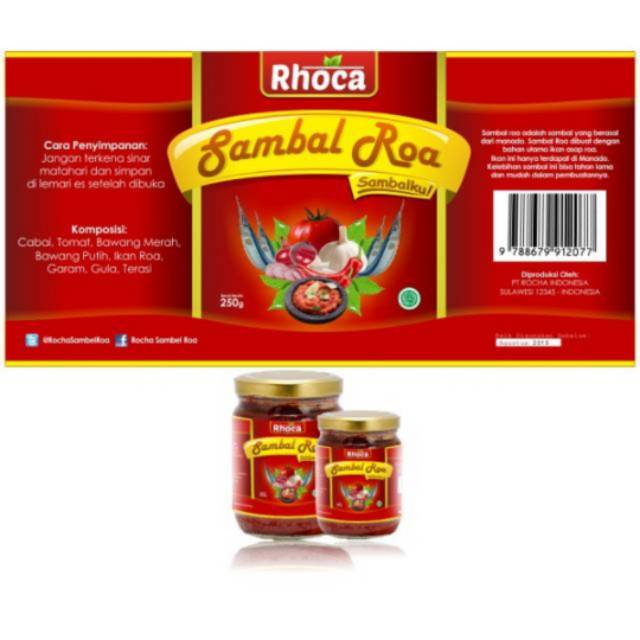 

Cetak Label Stiker Sambal MURAH 150gr200gr (FREE DESIGN)