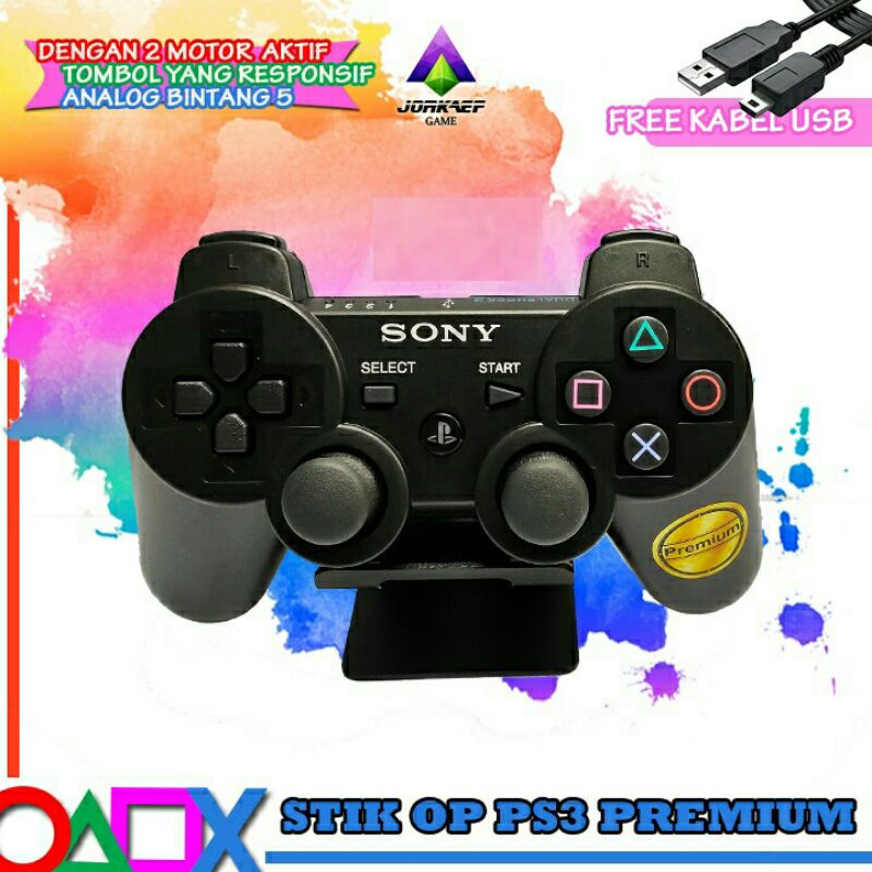 STIK PS3 PREMIUM OP STICK PS3 DS3 best quality original pabrik STICK PS 3 DS3 PREMIUM KUALITAS TERBAIK