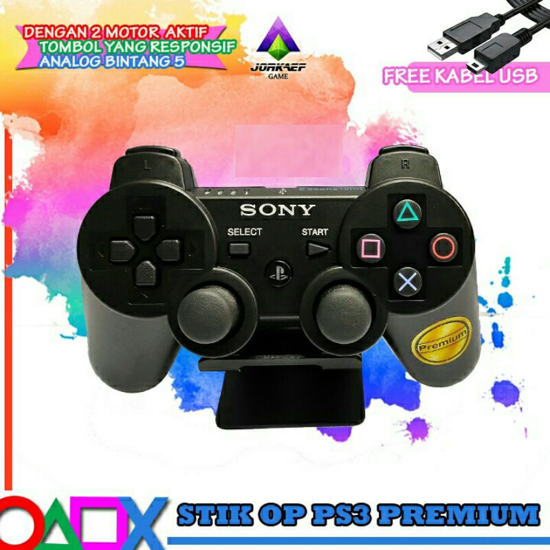 STIK PS3 PREMIUM OP STICK PS3 DS3 best quality original pabrik STICK PS 3 DS3 PREMIUM KUALITAS TERBAIK