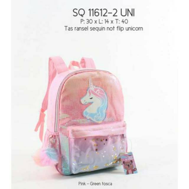 TAS RANSEL SEQUIN FLIP UNICORN 8146 8147