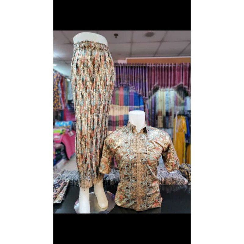 kemeja batik/rok plisket modern