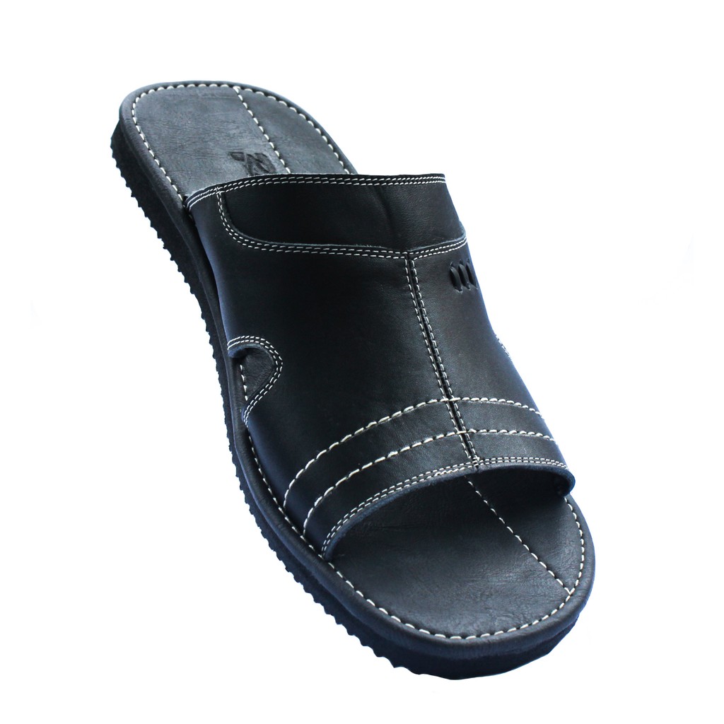 Sandal Slide Kokop Big Size Pria  Kulit Asli  Rasheda GR 41