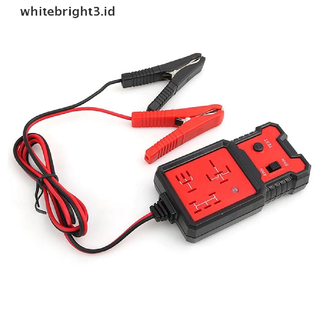 (whitebright3.id) Alat Tester Relay Aki Mobil Universal 12V Lima Pin