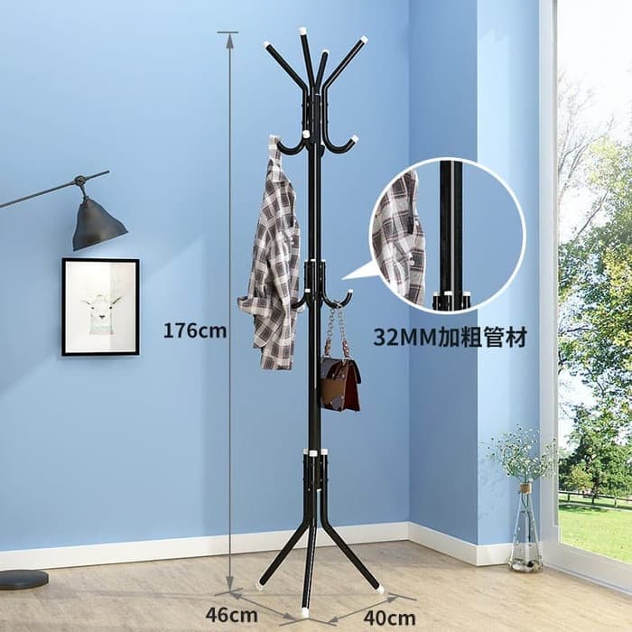 Sutera99 Bisa Cod Stand Hanger Gantungan Baju Coatrack Gantungan Tas Dan Topi Tas Gantungan Aesthetic Stand Hanger Minimalis Termurah