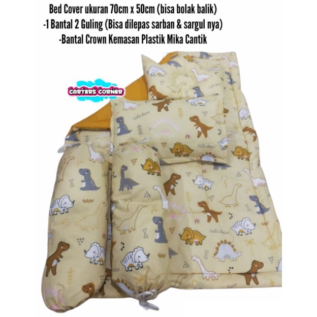 Kasur Set Bayi/Bed Cover Set Bayi/Bantal Guling Selimut Bayi/Matras Bayi/Tempat Tidur Kado Lahiran