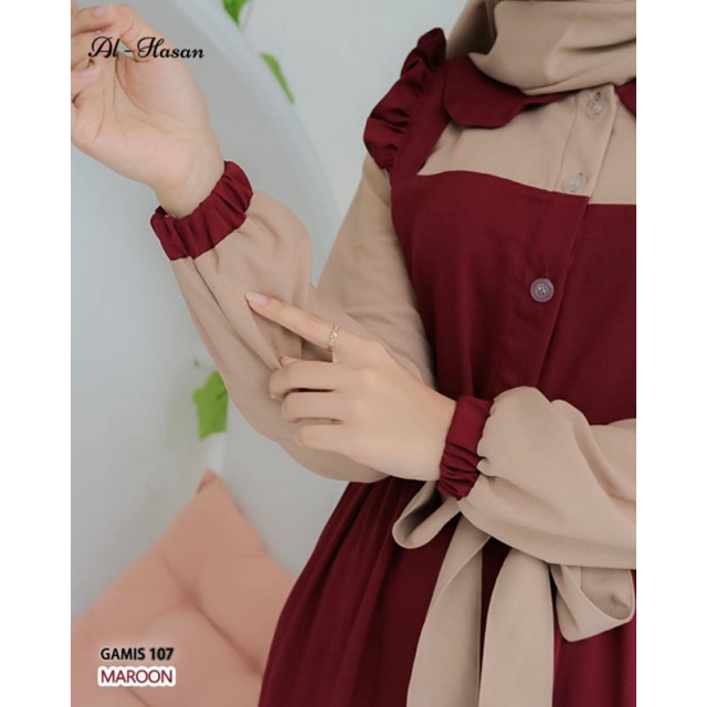 NEW DRESS SET PASMINA KODE 107 BY AL-HASAN COLLECTION