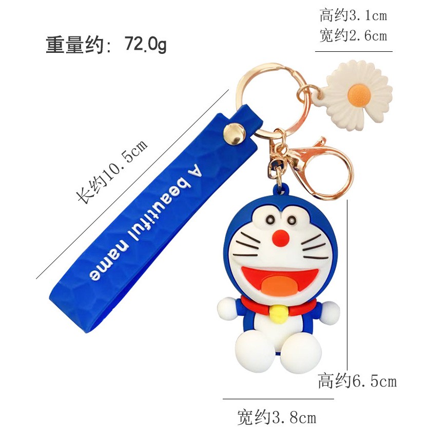 GANTUNGAN KUNCI DORAEMON / COOKIE / GANTUNGAN KUNCI DORAEMON LUCU KARET / KEY CHAIN DORAEMON