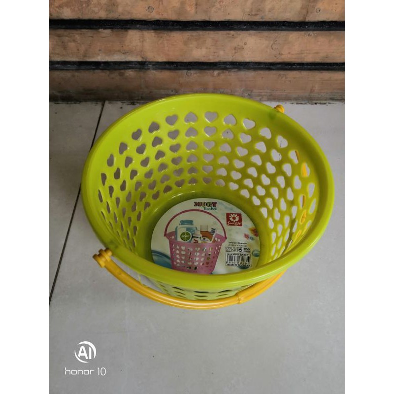 SUNLIFE Keranjang bulat Mini Plastik /Keranjang Sabun /Mini Basket