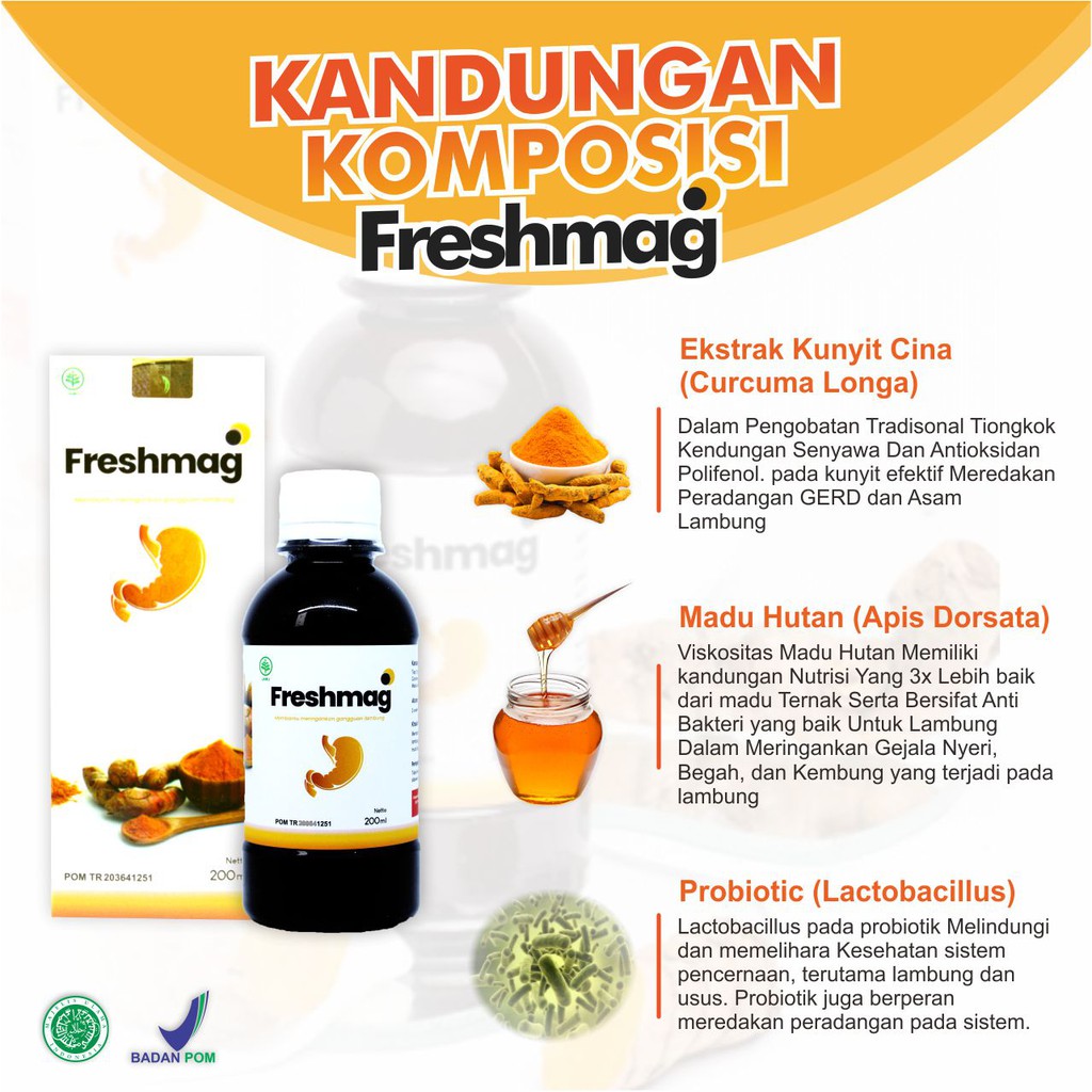 FRESHMAG ORIGINAL | MADU FRESHMAAG MENGATASI DENGAN CEPAT ASAM LAMBUNG,MAAG,GERD 100% ORIGINAL