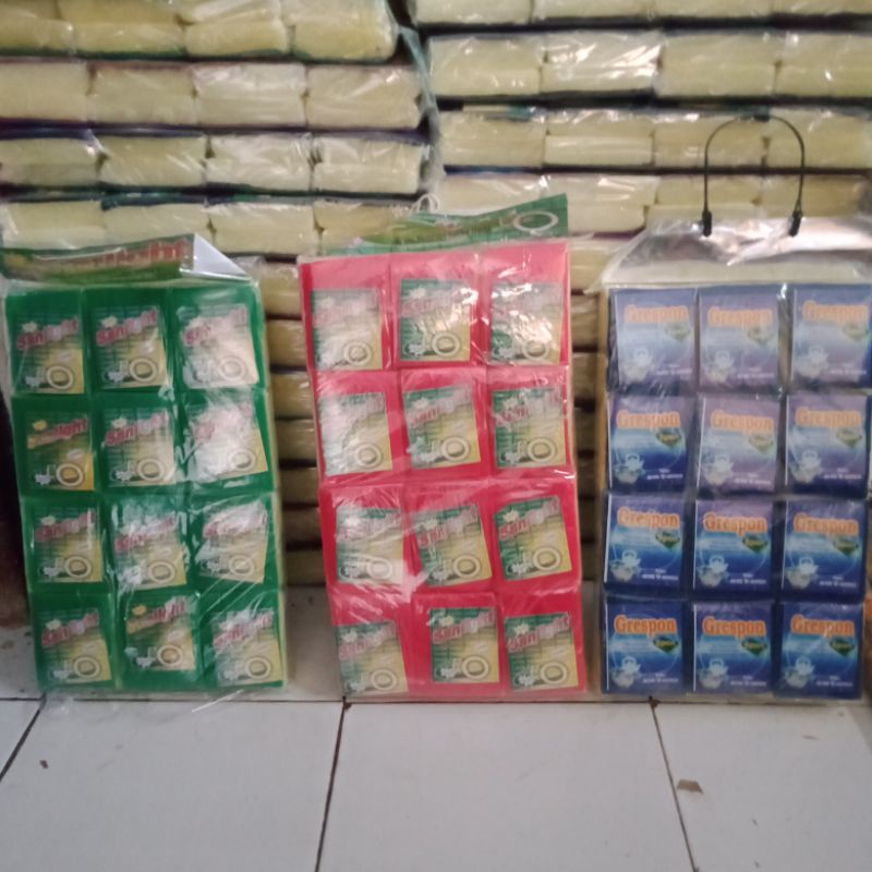 Spons Cuci Piring Sunlight Grespon Spons Pembersih Sendok Garpu Alat Makan Perlengkapan Rumah Dapur-3