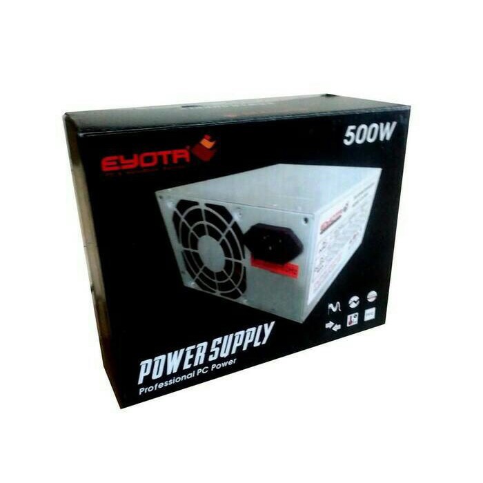 Power Supply Eyota 500W / PSU Komputer 500 W Fan Besar 12cm