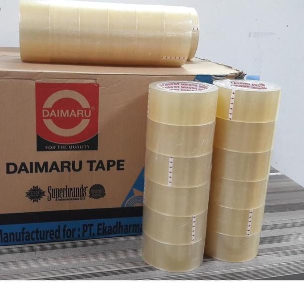 

Lakban Daimaru Tape Isolasi Bening 2 inch x 90 Yard