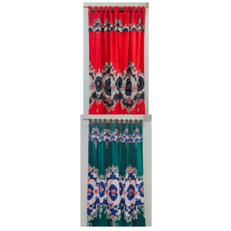 PROMO GORDEN PINTU / Gorden jendela motif batik Elegan