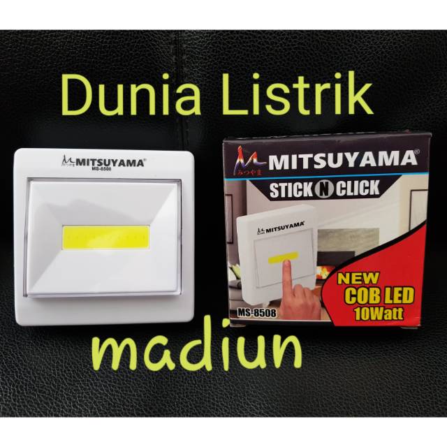 Lampu senter led model saklar mitsuyama stick n click