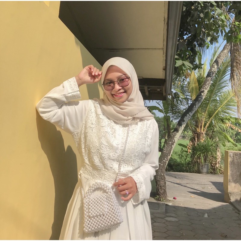 pearl Bag / tas mutiara / tas selempang / beaded bag / tas mute