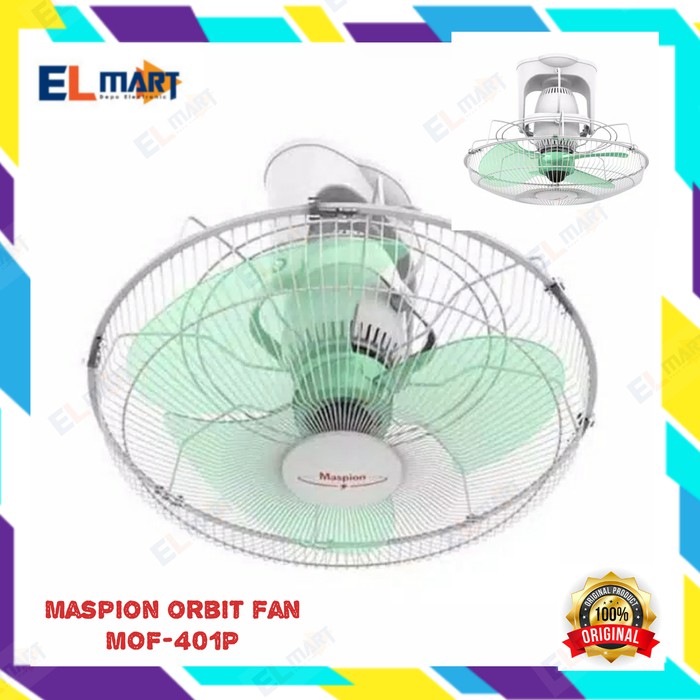 Orbit Fan 16 Inch Maspion MOF-401P / 401 P / kipas angin auto fan 16inch MOF401P Kipas Angin Plafon Putar