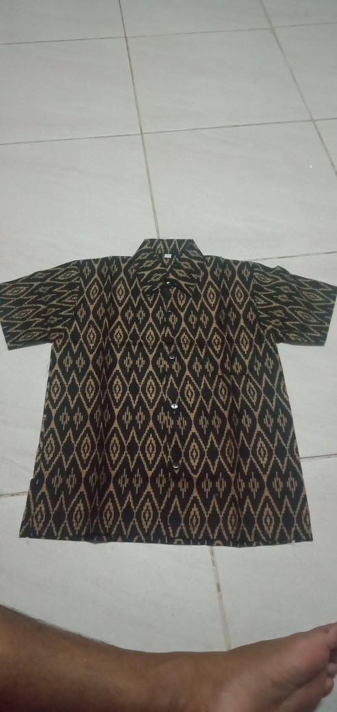 [cod]batik Couple Keluarga Ayah Dan Anak Laki Laki-batik Couple Atasan Motif Songket Wajek