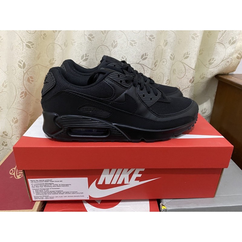 nike air max 90 black black