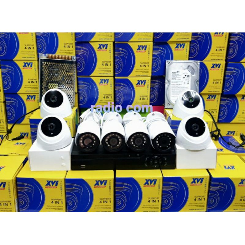 paket cctv 8 camera 5mp 1080p ir sony turbo hd infrared lengkap siap pasang