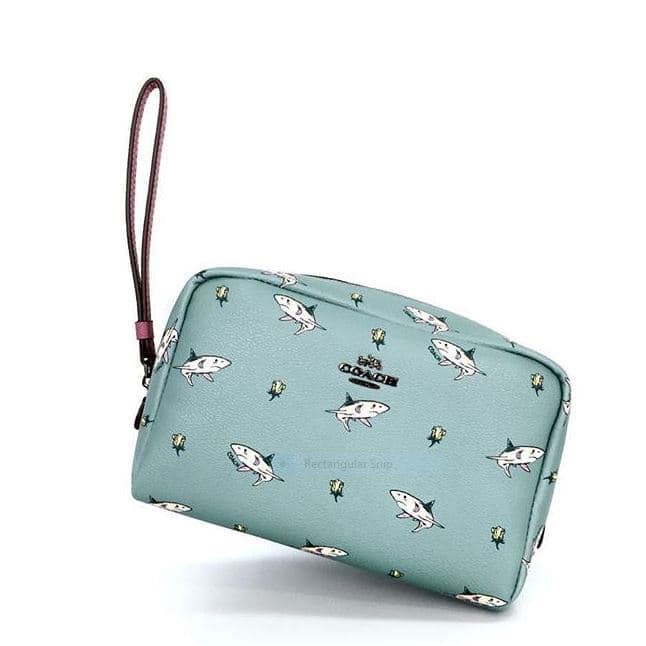 coach cosmetic bag - Turquoise