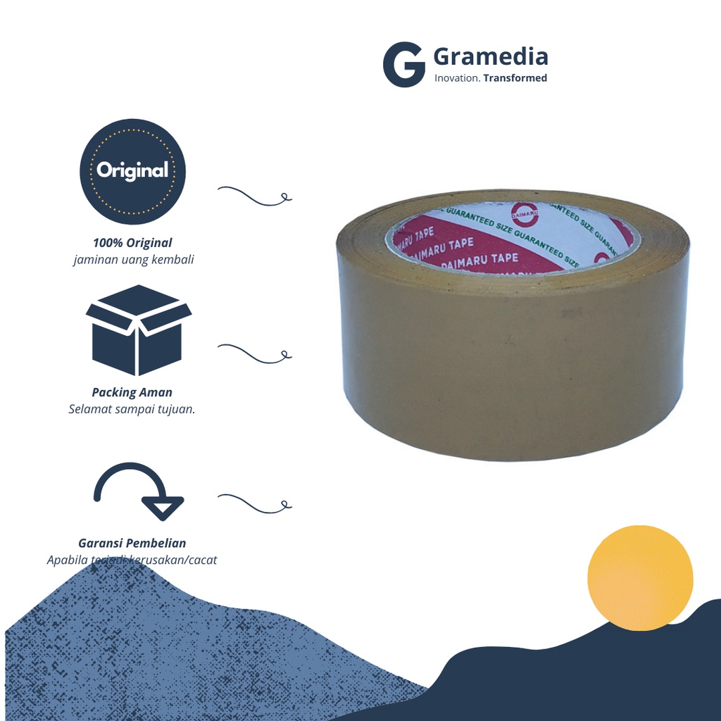 

gramedia cikupa - Daimaru OPP 48mm x 100 Brown