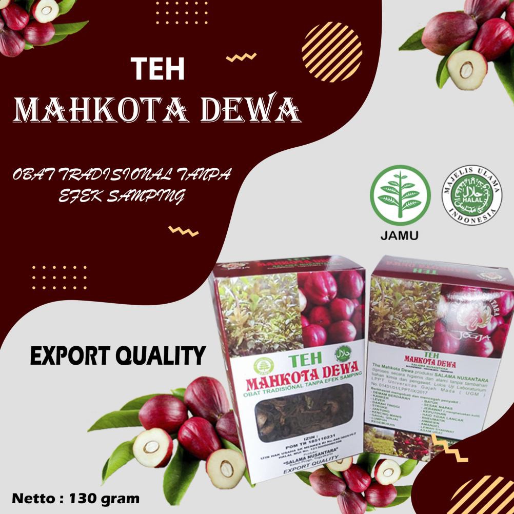 Obat Herbal Teh Mahkota Dewa 130 gram {Benalu Teh - Teh Hijau)