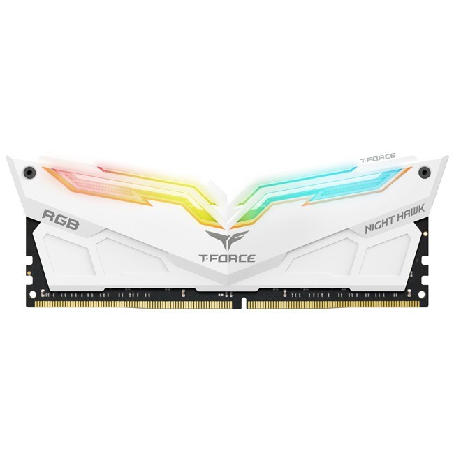 Team T-Force Night Hawk DDR4 3200Mhz 2X16GB RGB2 LED - White