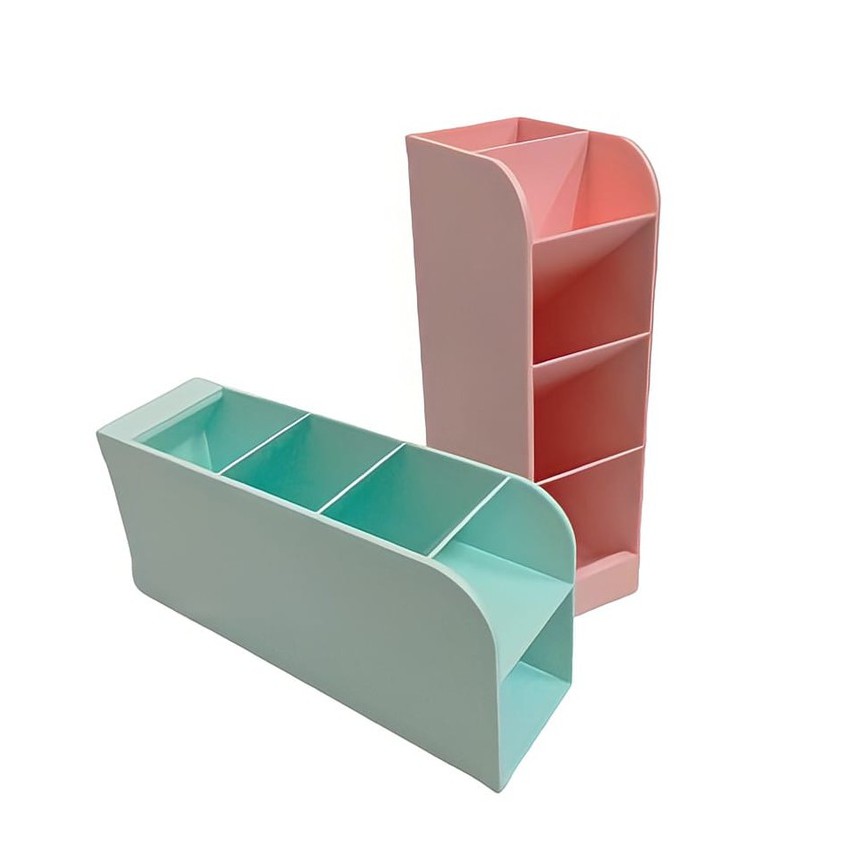 TEMPAT KOTAK PENSIL DELI 8933 PASTEL PEN STAND HOLDER DESK ORGANIZER LUCU