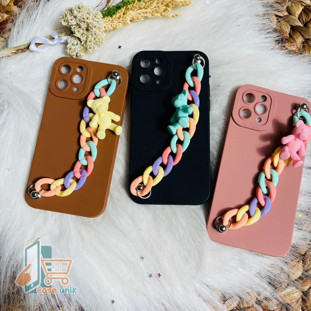 SOFTCASE PROCAMERA RANTAI IPHONE 6 6+ 7 8 SE 2020 7+ 8+ X XR XS MAX CS4105