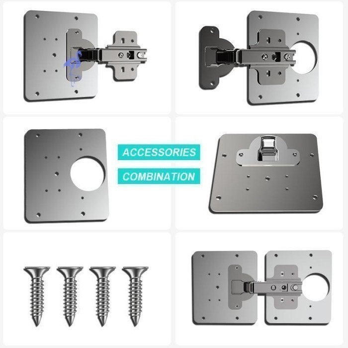 SQUARE FIX PLATE 1 Set isi 3pcs PREMIUM