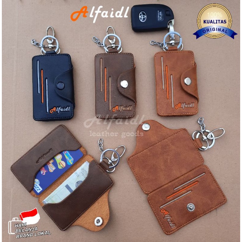 ALFAIDL(Gantugan Kunci)/ Mobil/ Motor Dompet Kunci STNK Mobil/Motor Pengaman Kunci Mobil/Motor Original