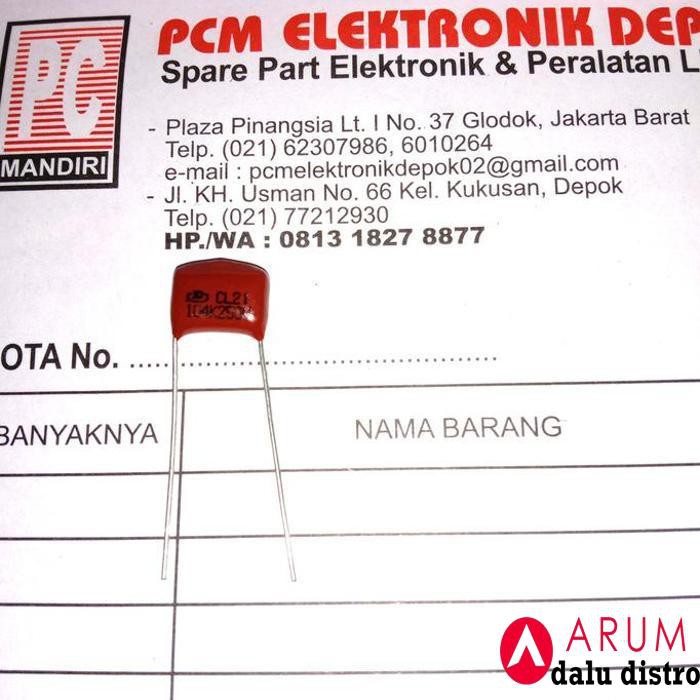 

104J250V 104 250 Milar Mylar Capacitor 100Nf 250Vol Pcmelebik54 Segera Beli