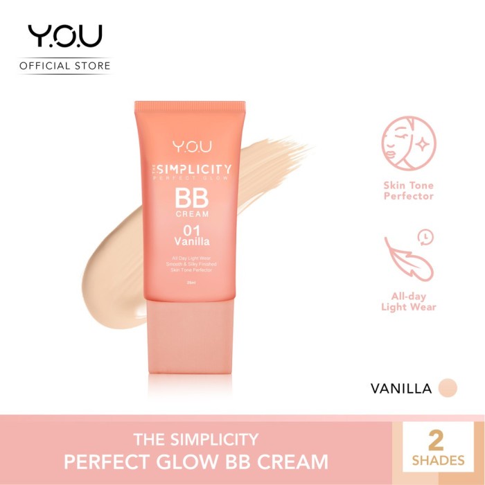 The Simplicity Perfect Glow BB Cream by YOU Makeups - Vanilla TARABABYSTORE