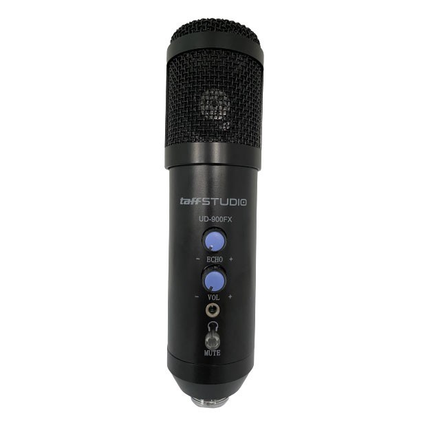 Microphone Condenser Mikrofon with Stand Koneksi USB Bahan Alumunium