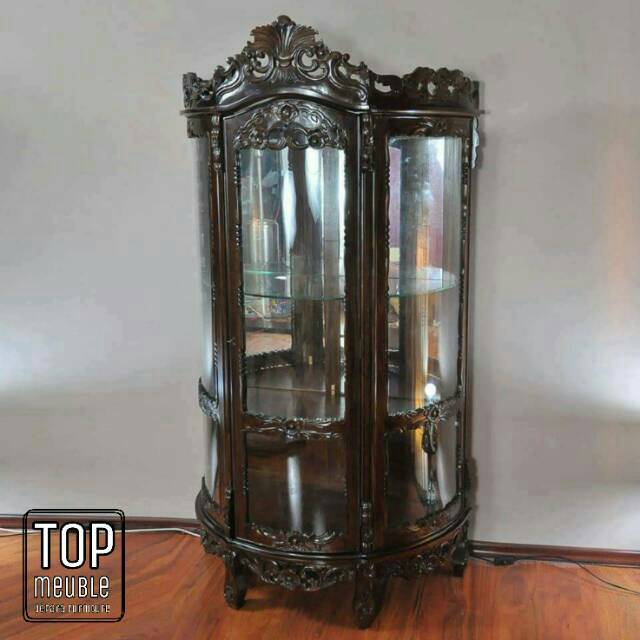 Lemari pajangan ukir ( lemari pajangan jati , lemari pajangan murah )