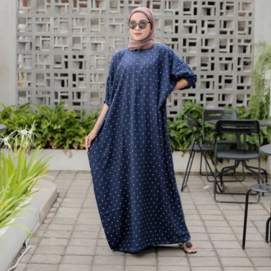 Kaftan Zolla Homey dress Daster Murah Rayon Viscose Baju Wanita Resleting Busui